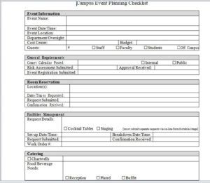 event planner templates  word templates