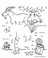 Dots Connect Pages Printable Coloring Kids Dot Goats Billy Gruff Fairytale Activities Print Gif Worksheets Preschool sketch template