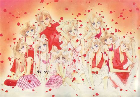 Red Sailor Scouts Wallpaper Manga Art Sailormoon
