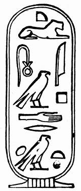 Cleopatra Cartouche Hieroglyphs Egypt Ancient Coloriage Cleopatre Hieroglyphics Usf Rosetta Artigianato Egiziano Egipcio Case Egipto sketch template