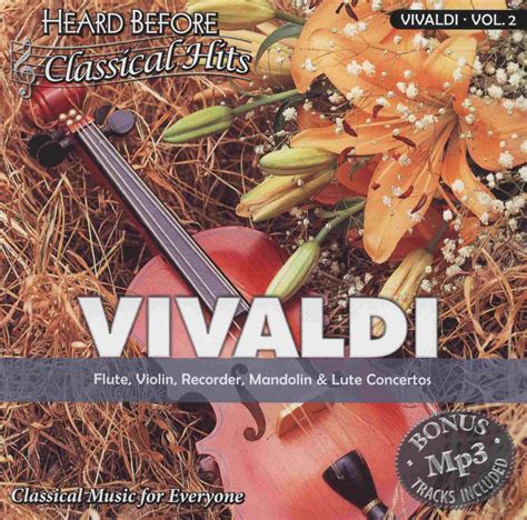 heard before classical hits vivaldi volume 2 flute violin recorder