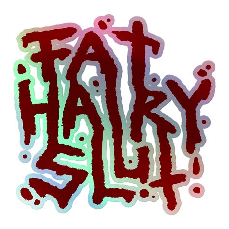 fat hairy slut holographic stickers astra zero