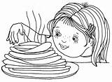 Pancake Coloring Pages12 Pages Kids Print Coloringkids sketch template