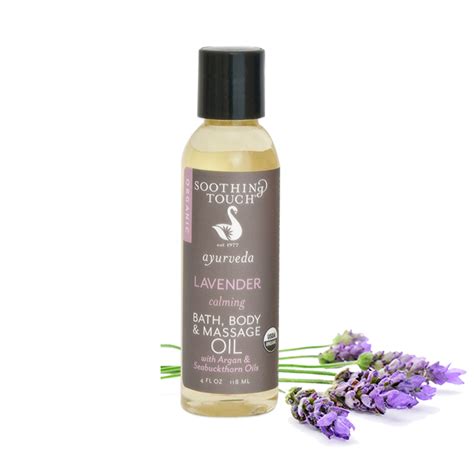 certified organic lavender bath body and massage oil 4 oz