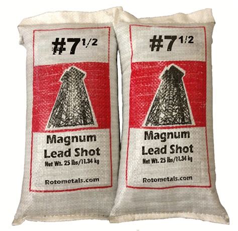 magnum lead shot   lbs freight included rotometals