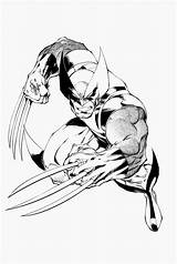 Wolverine Coloring Printable Marvel Superhero Pages Ecoloringpage Jumping Men sketch template