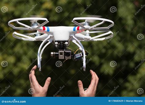 drone  flight  green background stock image image  copter camera