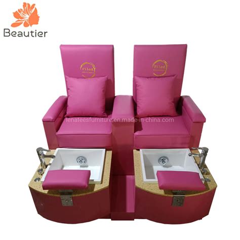 pk queen style nail spa shop kids pedicure chair double seats