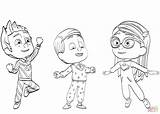 Pj Masks Coloring Pages Heroes Pajama Printable Ausmalbilder Color Print Da Cartoon Online Pajamas Supercoloring Sheets Drawing Characters Book Kids sketch template