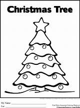 Tree Christmas Pages Coloring Colouring Ginormasource Kids Lights sketch template