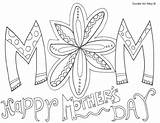 Mothers Coloring Mother Pages Happy Printable Print Cards Grandma Color Doodle Alley Preschool Kids Sheets Drawing Disney Adults Colouring Mom sketch template