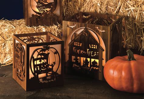 making halloween luminaries scroll  woodworking crafts