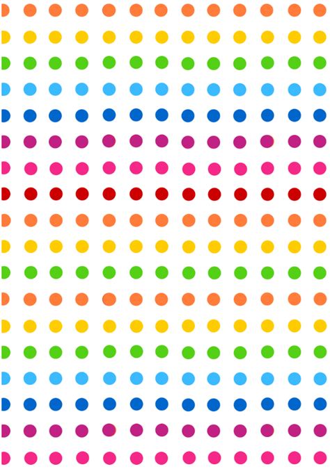 colorful dots  white paper