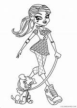Monster High Coloring Pages Coloring4free Printable Related Posts sketch template