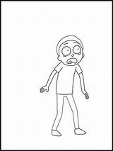 Morty Smith Coloring Pages Frightened Printable sketch template