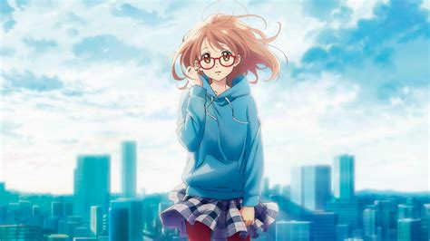 download 1920x1080 wallpaper cute anime girl glasses mirai kuriyama