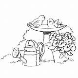 Bird Bath Drawing Coloring Pages Drawings Birds Baths Colouring Embroidery Clip Space Sheet Line Badtime Search Google Getdrawings Visit Choose sketch template