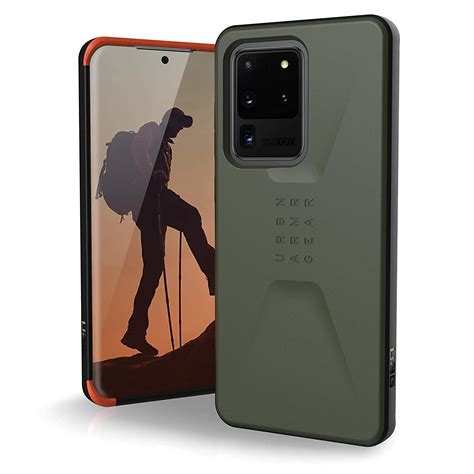 urban armor gear uag civilian  samsung galaxy  ultra case olive drab spaceboy