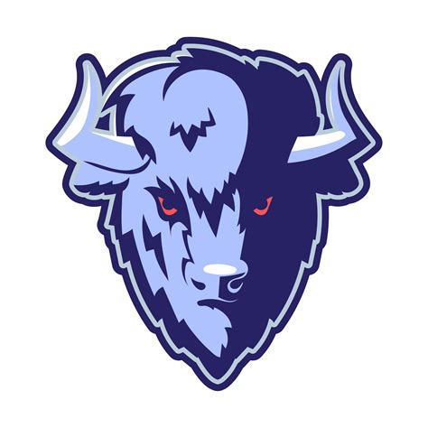 buffalo head logo mascot  vector art  vecteezy