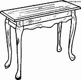 Coloring Pages Tables Magic Furniture sketch template