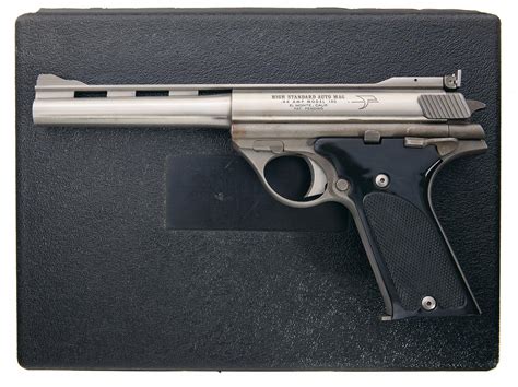 auto mag model  semi automatic pistol   amp  case