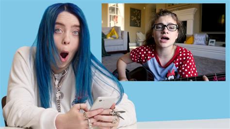 watch you sang my song billie eilish watches fan covers on youtube glamour video cne