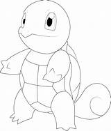 Squirtle Lineart sketch template
