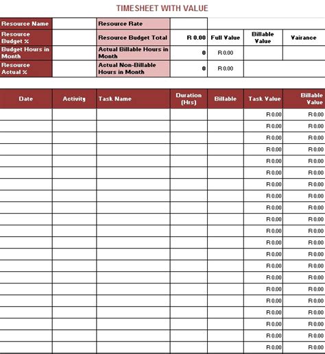 weekly timesheet template excel word  excel templates