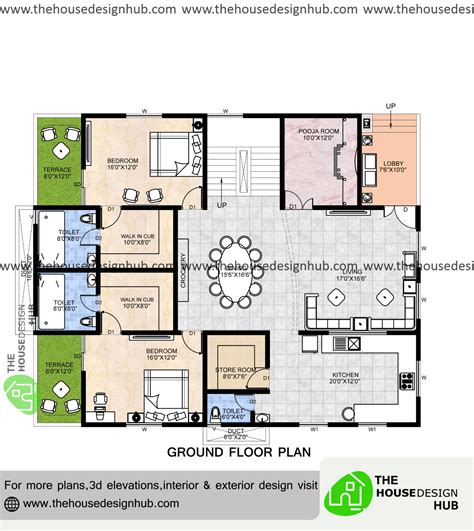 ft  bhk duplex house plan   sq ft  house design hub