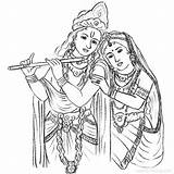 Krishna Radhe Xcolorings Yashoda Mother sketch template