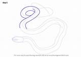 Snake Garter Draw Step Common Drawing Lower Body Make sketch template