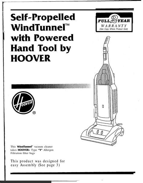 hoover windtunnel user manual   manualslib