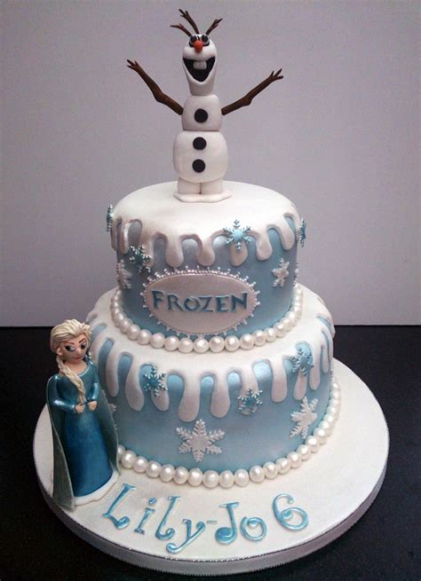 frozen  cakes frozen themed cake  olaf anna  elsa  cake    girls