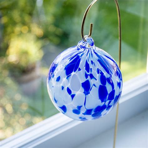 Ornament Hand Blown Art Glass Witch Ball Friendship Christmas Etsy