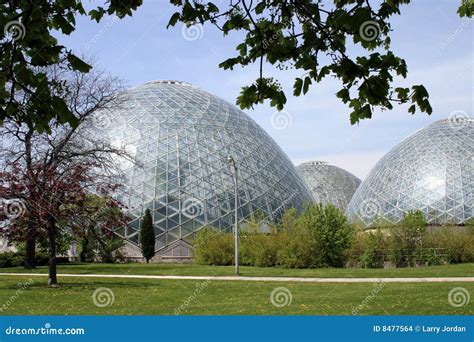 large domed greenhouses stock images image