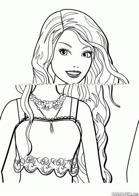 coloring page barbie