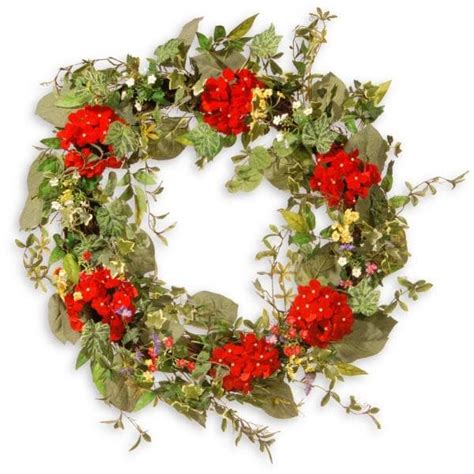 national tree company   artificial mixed ivyflower spring wreath