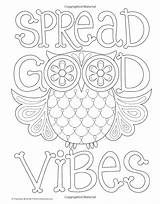 Coloring Vibes Good Pages Colouring Adult Color Fun Quotes Book Para Amazon Books Sheets Printable Quote Choose Board sketch template