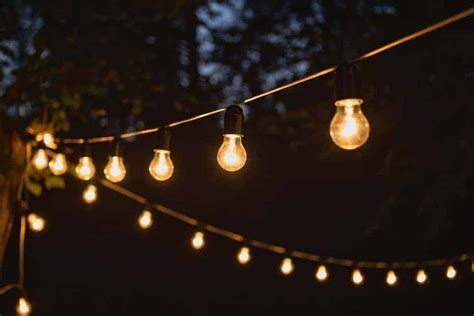types  outdoor string lights