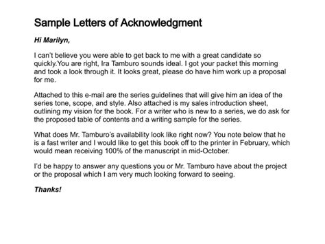acknowledgement letter  project report archives sample letter