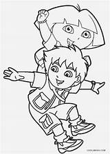 Diego Coloring Pages Dora Printable sketch template