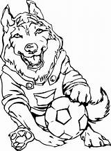 6bl Mascots Mascot Line Soccer Wolf Pages Personalize Decal Action Sports sketch template