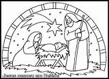 Jesus Nascimento Natal sketch template
