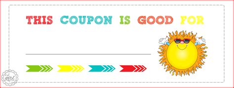 printable babysitting coupon clipart