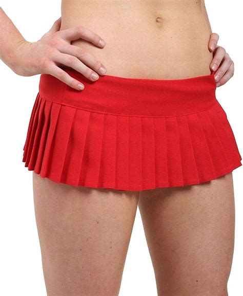 digital spot womens plain micro mini pleated skirt 7 inches ladies