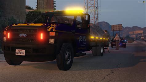 [non Els] 2008 Ford F550 Flatbed Tow Truck Gta5