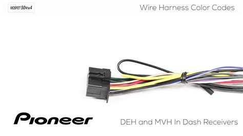 understanding pioneer wire harness color codes  deh  pioneer stereo wiring
