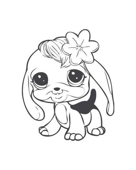 littlest pet shop bunny coloring pages  getcoloringscom