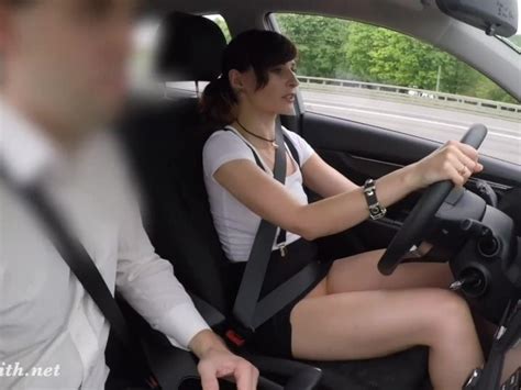 Caught Riding A Test Drive With No Panties On Free Porn
