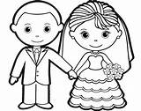 Groom Bride Coloring Sheet Colouring Children Kitty Charming Hello Template Templates sketch template